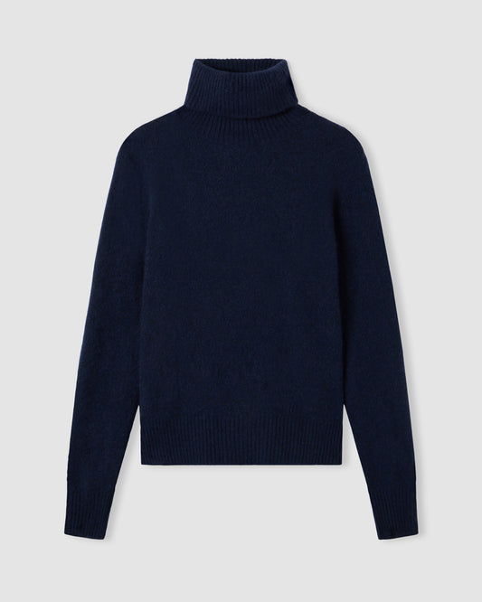Long-sleeved turtleneck sweater INDIGO BLUE | Filippo De Laurentiis