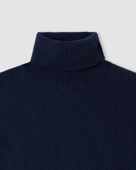 Long-sleeved turtleneck sweater INDIGO BLUE | Filippo De Laurentiis