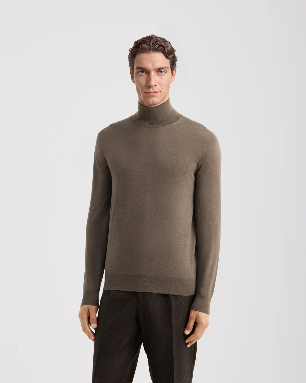 Turtleneck sweater Cocoa | Filippo De Laurentiis