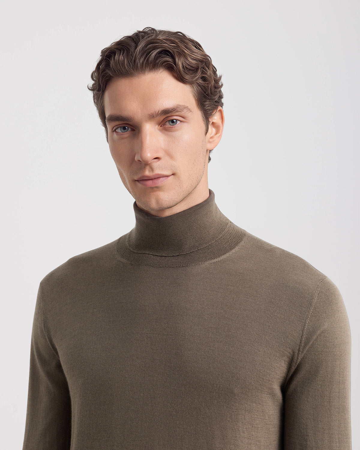 Turtleneck sweater Cocoa | Filippo De Laurentiis