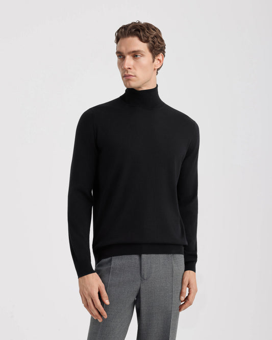Turtleneck sweater Black | Filippo De Laurentiis