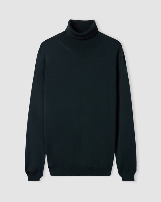 Turtleneck sweater Dark green | Filippo De Laurentiis