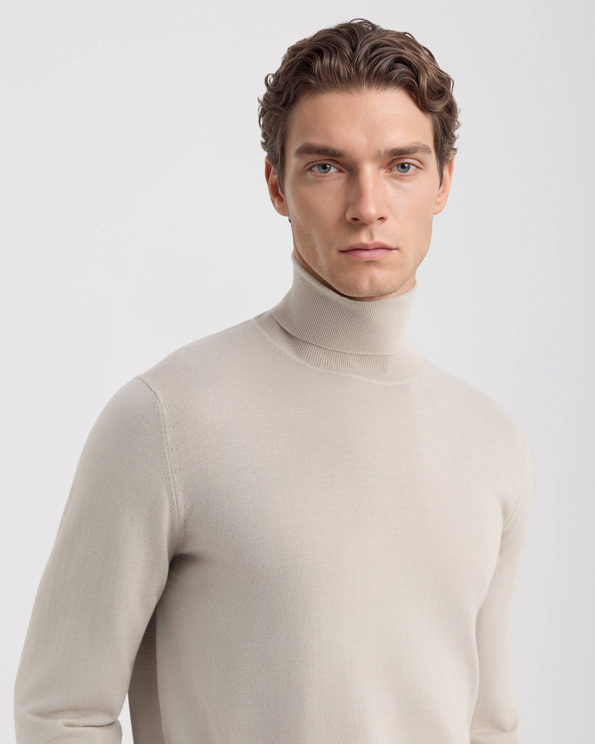Turtleneck sweater BEIGE | Filippo De Laurentiis
