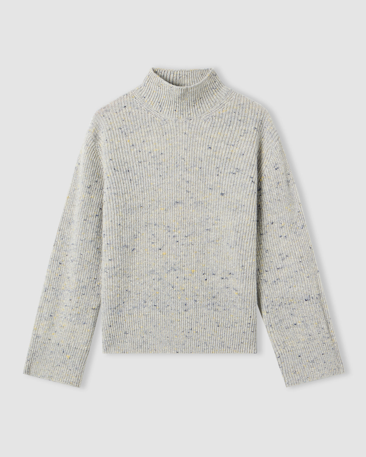 Long-sleeved turtleneck sweater LIGHT GREY | Filippo De Laurentiis