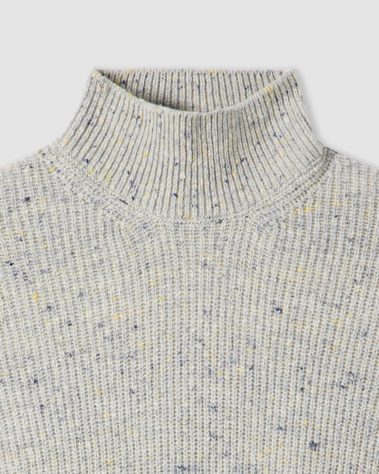 Long-sleeved turtleneck sweater LIGHT GREY | Filippo De Laurentiis