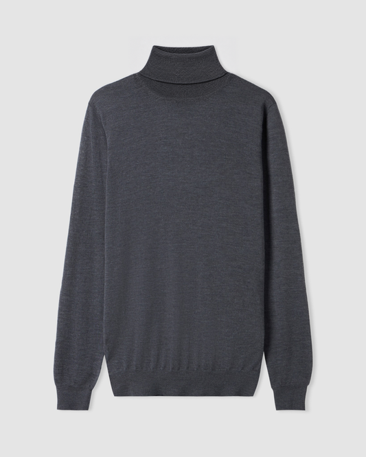 Turtleneck sweater Graphite | Filippo De Laurentiis
