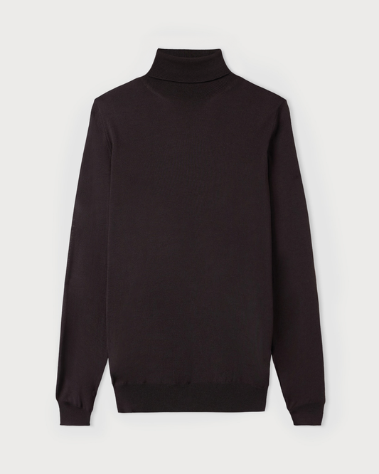 Turtleneck sweater Marrone | Filippo De Laurentiis