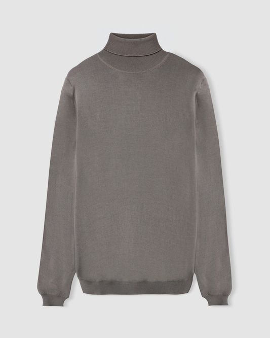 Turtleneck sweater Taupe | Filippo De Laurentiis