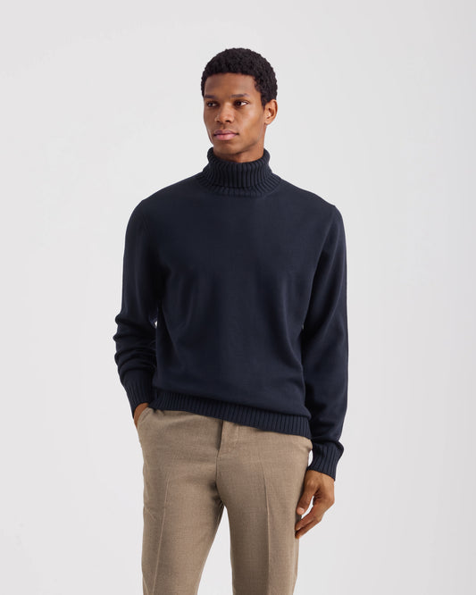 Dolcevita manica lunga Blu Navy | Filippo De Laurentiis
