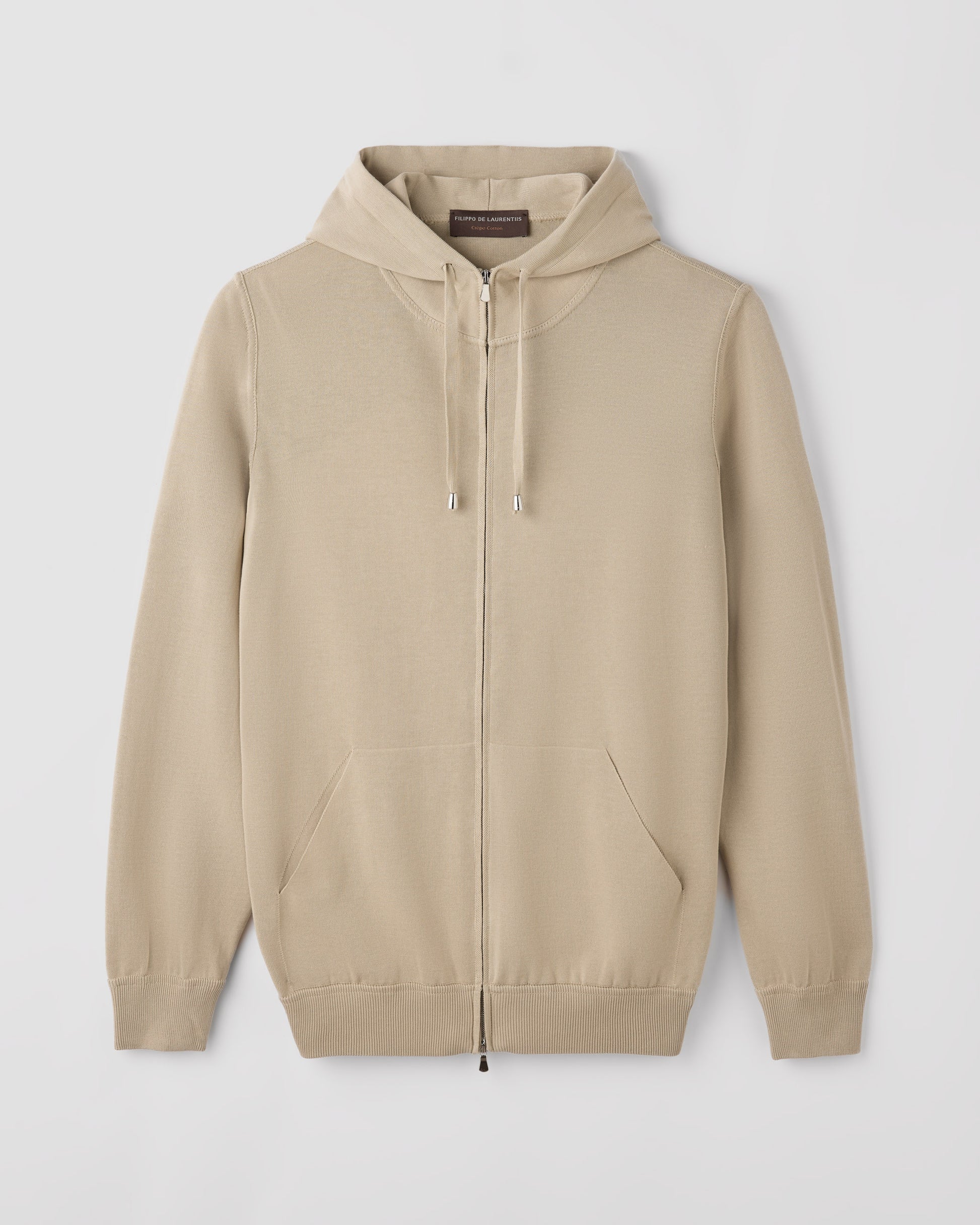 Fullzip hoodie  SAND | Filippo De Laurentiis
