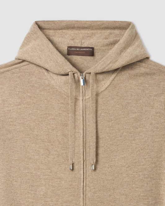Fullzip manica lunga Sabbia | Filippo De Laurentiis