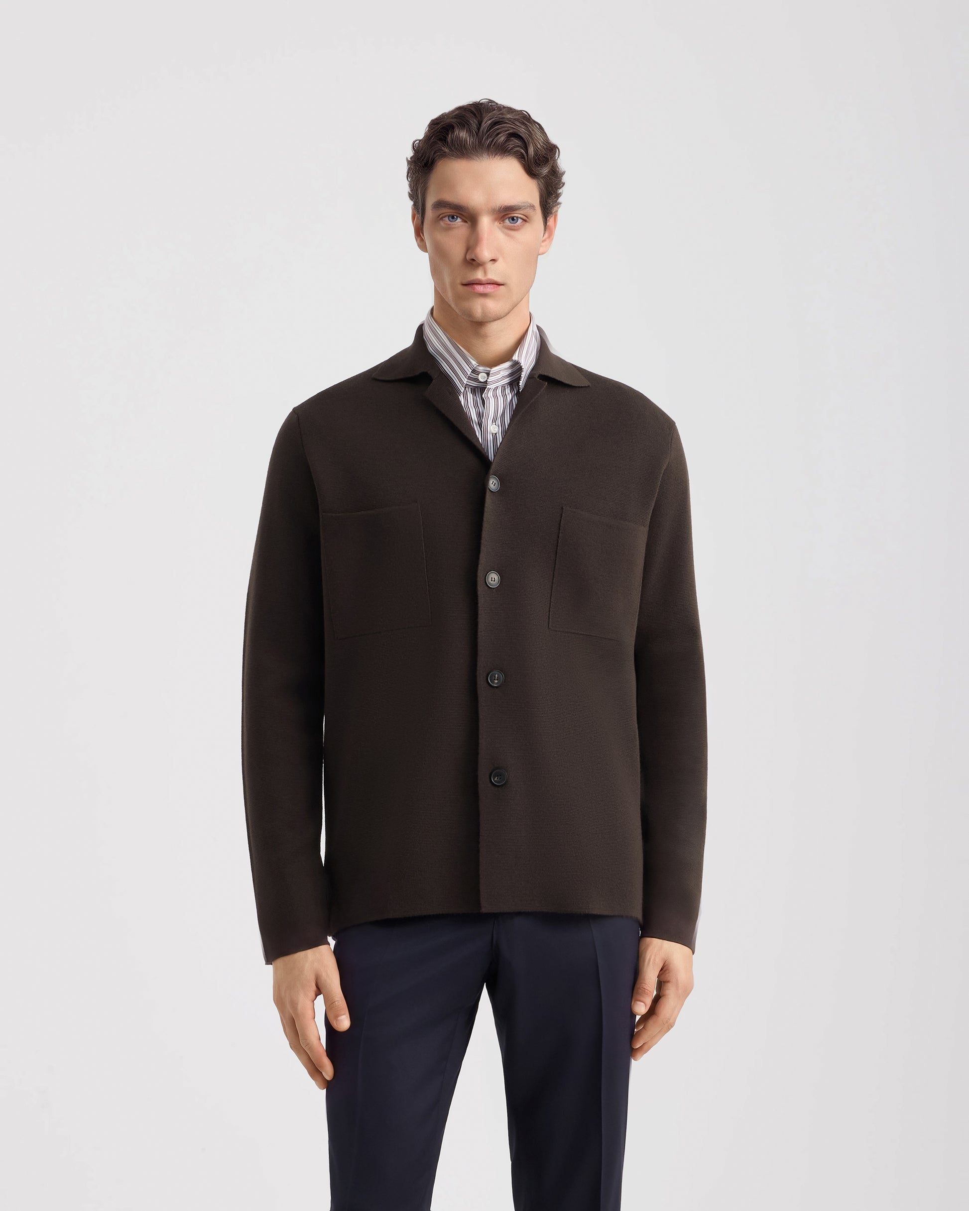 Overshirt BROWN | Filippo De Laurentiis