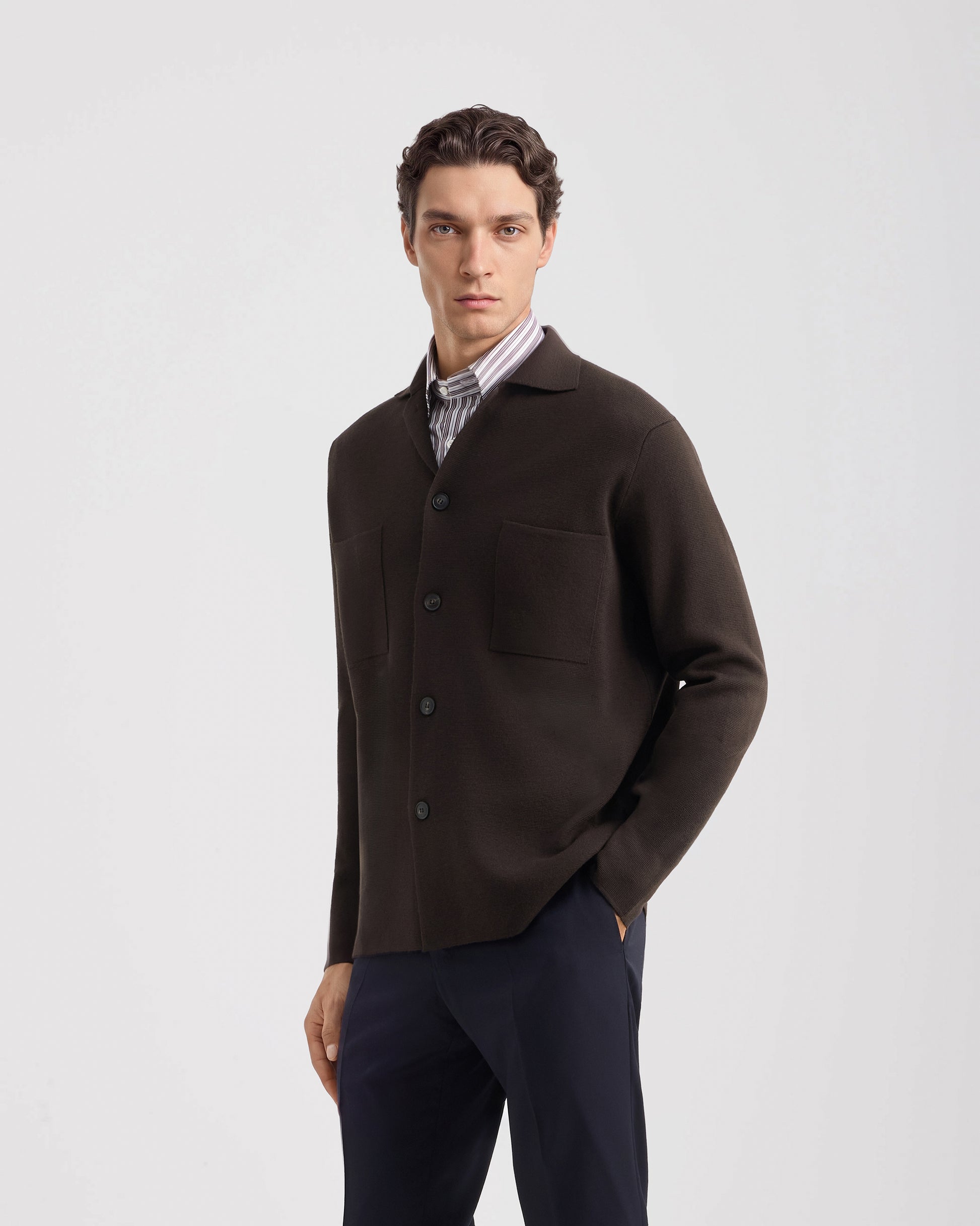 Overshirt BROWN | Filippo De Laurentiis