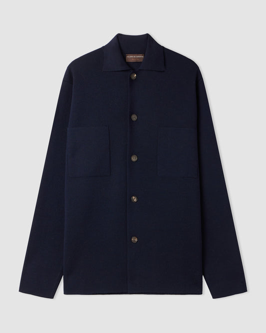 Overshirt NAVY BLUE | Filippo De Laurentiis