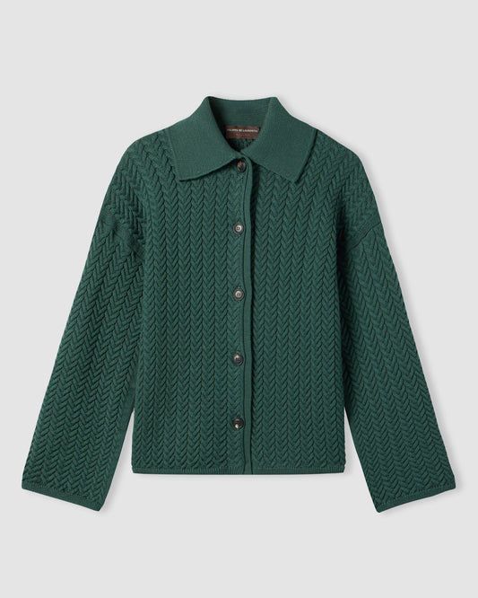 Field jacket manica lunga Verde | Filippo De Laurentiis
