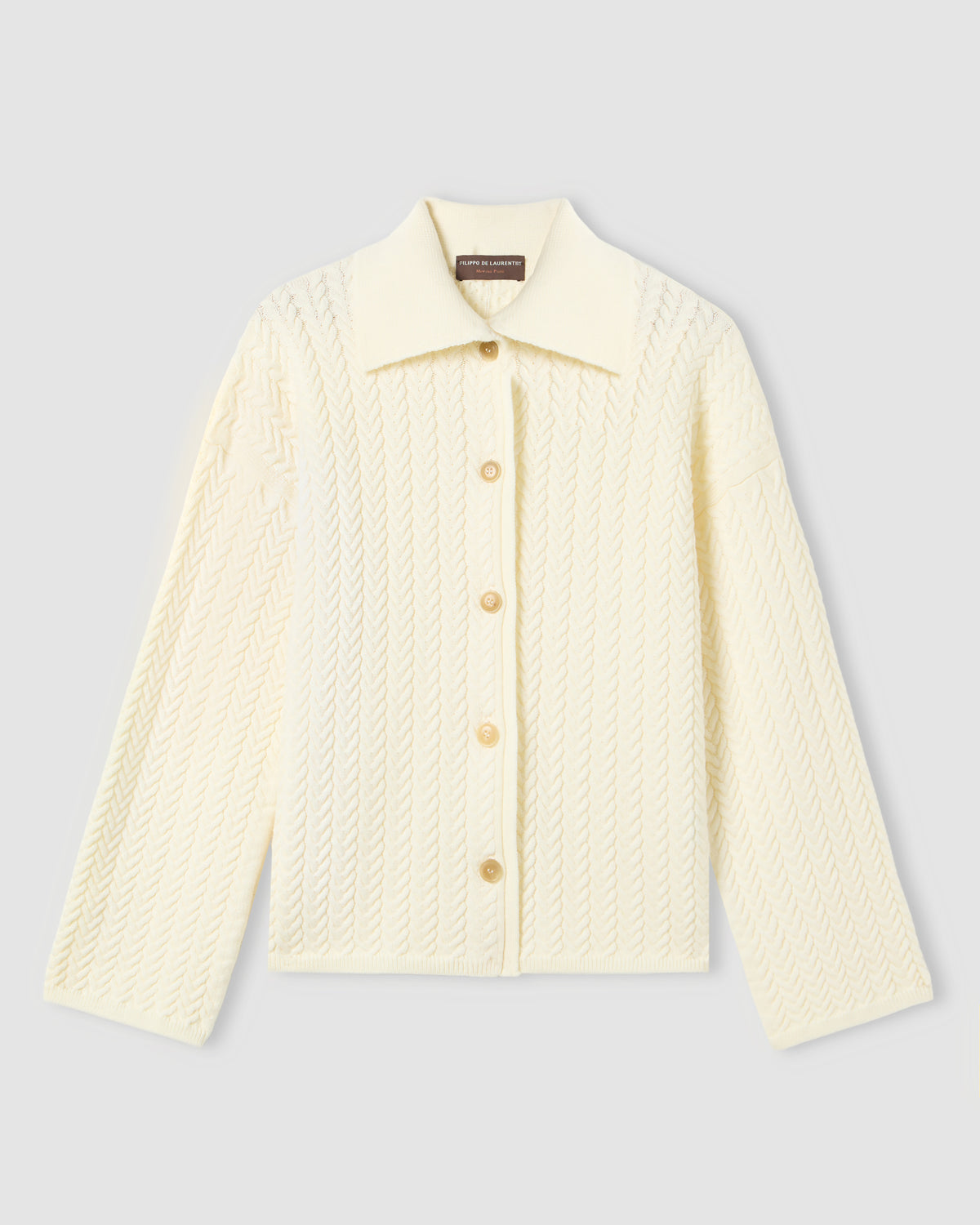 Field jacket manica lunga Latte | Filippo De Laurentiis