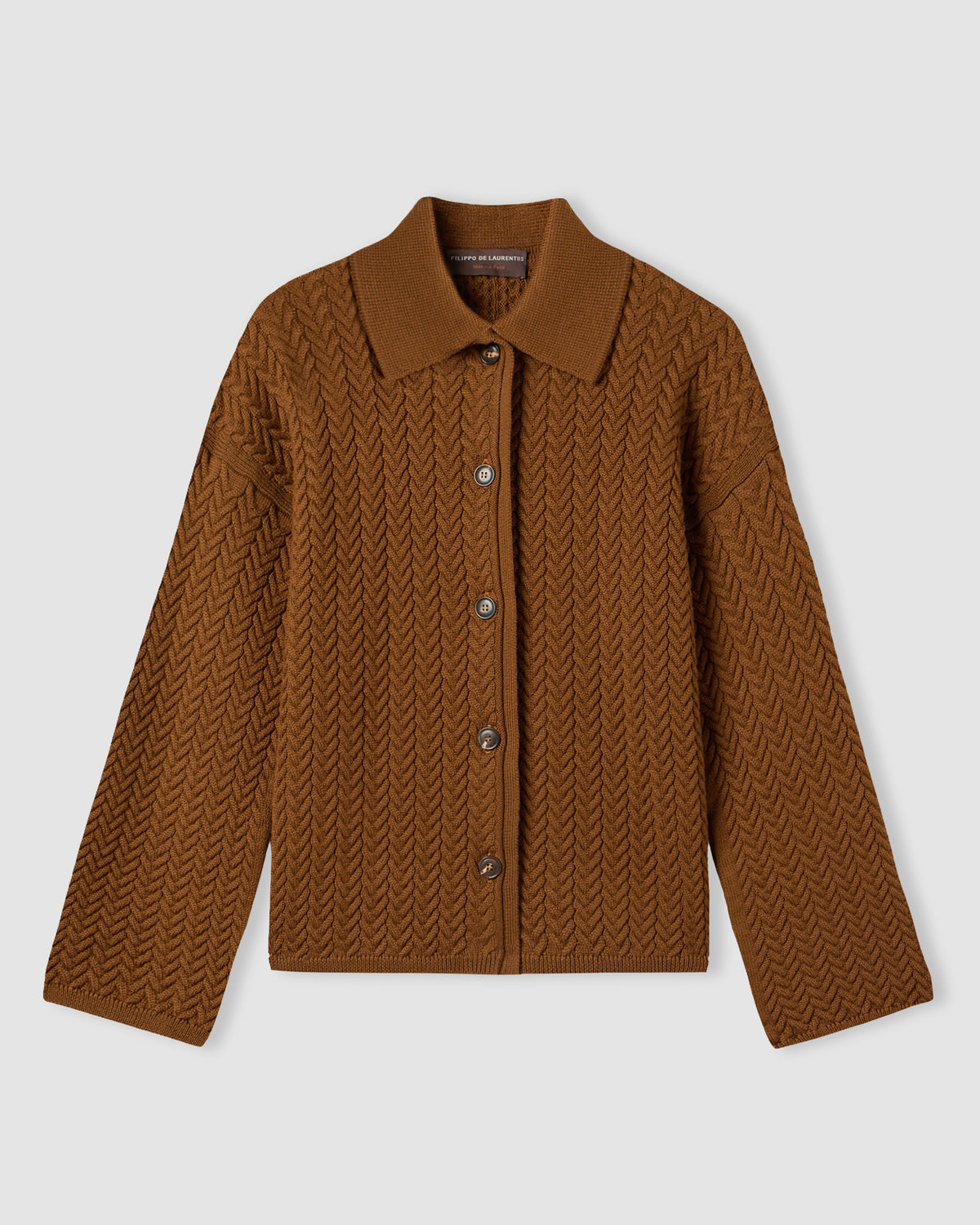 Field jacket manica lunga Cammello Scuro | Filippo De Laurentiis
