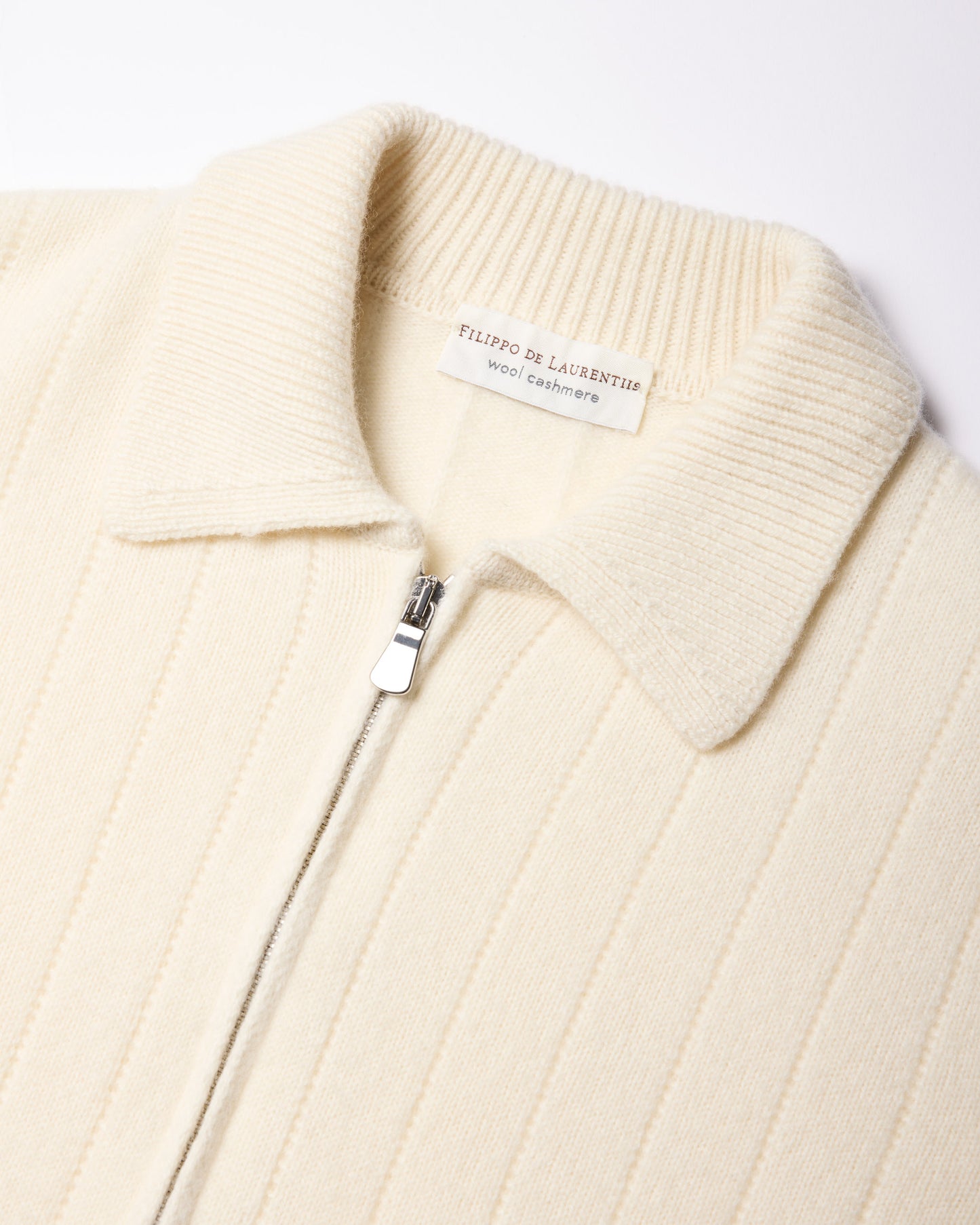 Fullzip collo polo a coste