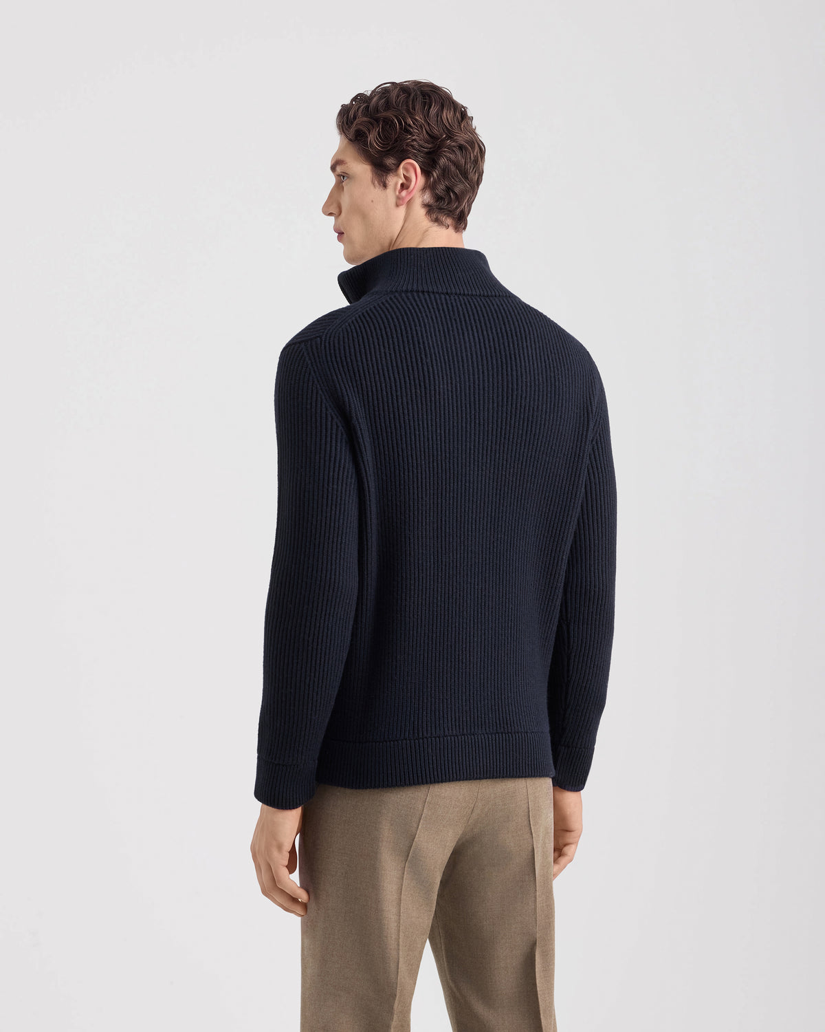Fullzip manica lunga Blu Navy | Filippo De Laurentiis
