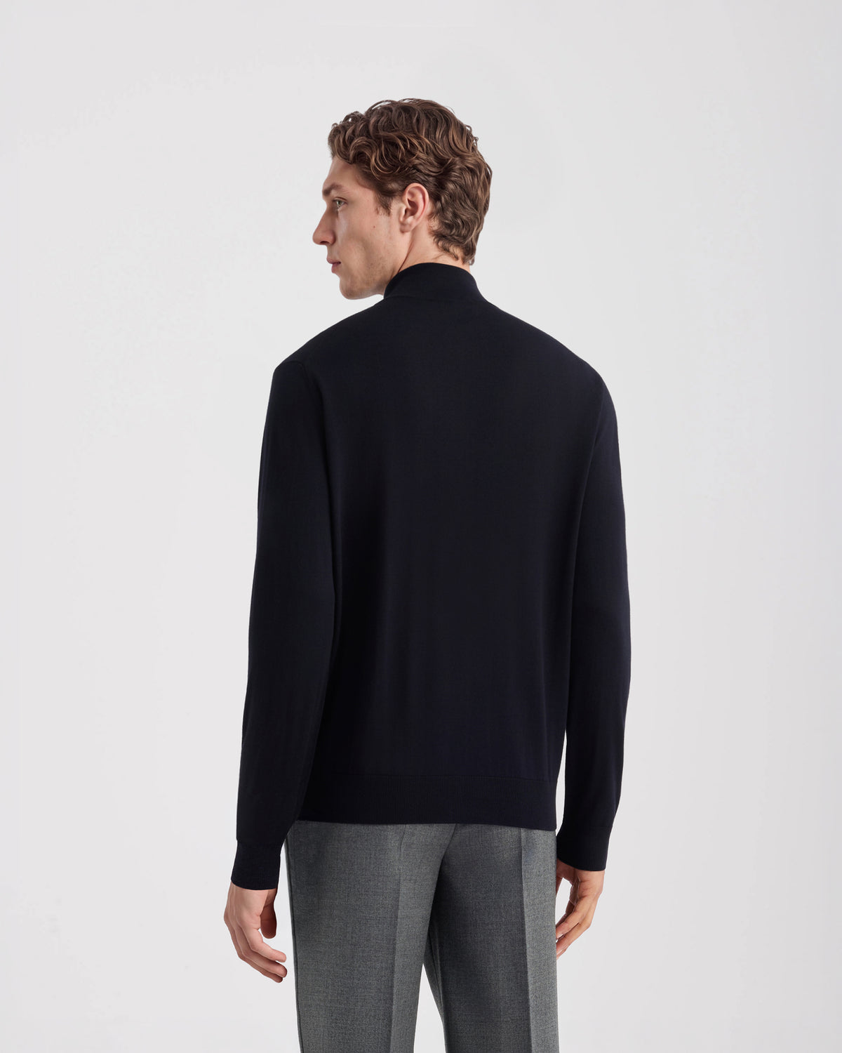 Cardigan con Zip Blu navy | Filippo De Laurentiis