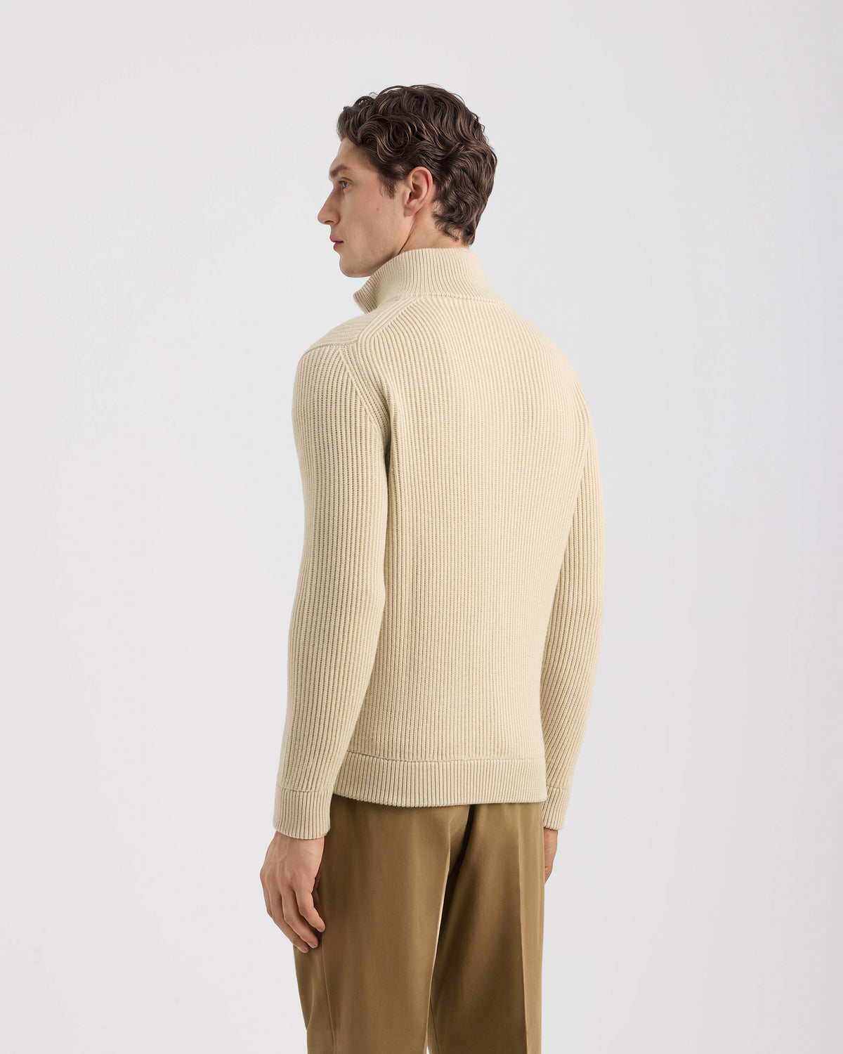 Fullzip manica lunga Sabbia | Filippo De Laurentiis