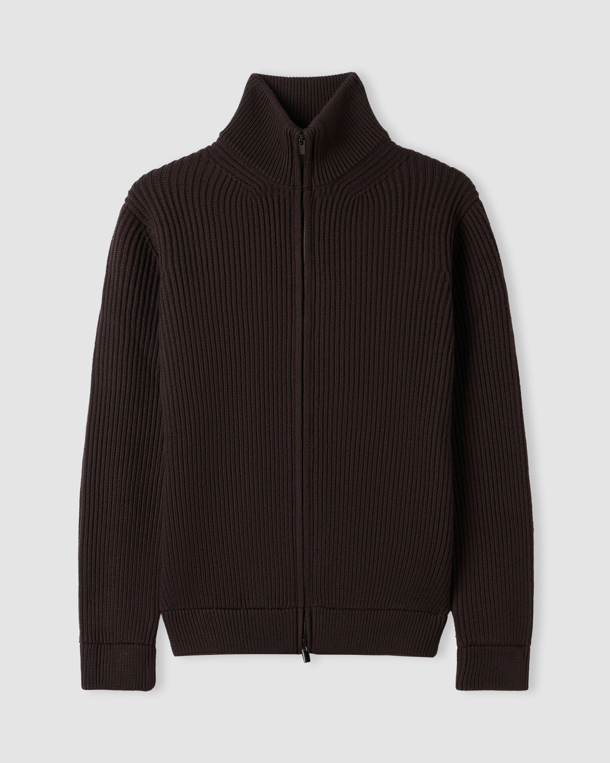 Fullzip manica lunga Marrone | Filippo De Laurentiis