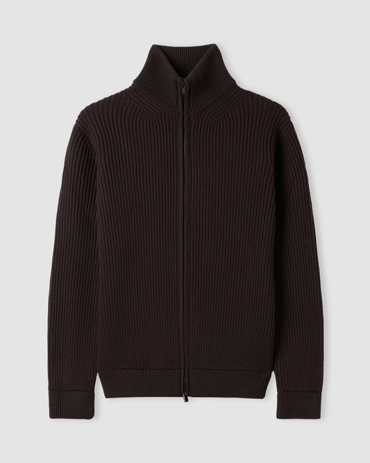 Fullzip manica lunga Marrone | Filippo De Laurentiis