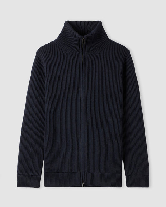 Fullzip manica lunga Blu Navy | Filippo De Laurentiis