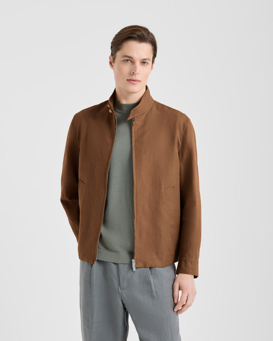 Giacca full-zip Beige | Filippo De Laurentiis