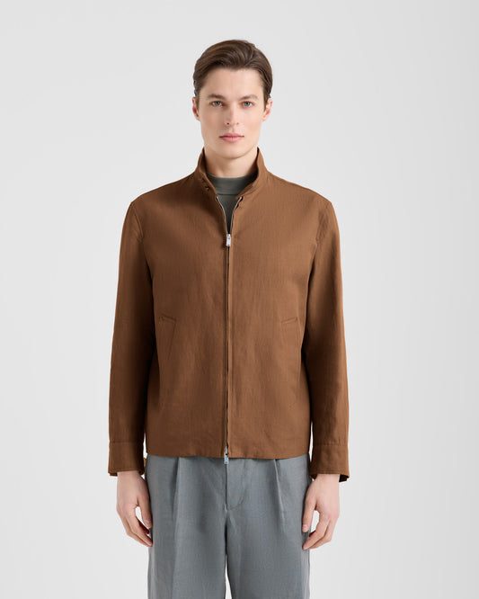 Giacca full-zip Beige | Filippo De Laurentiis