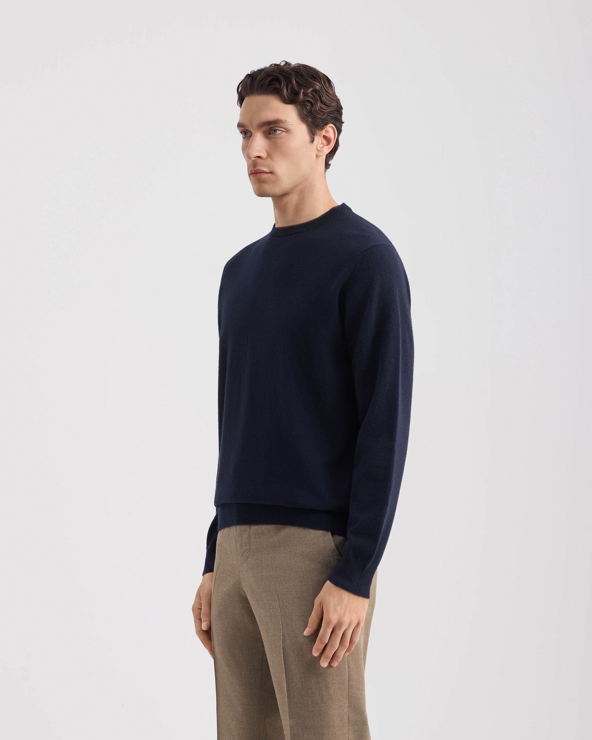 Girocollo manica lunga Blu Navy | Filippo De Laurentiis