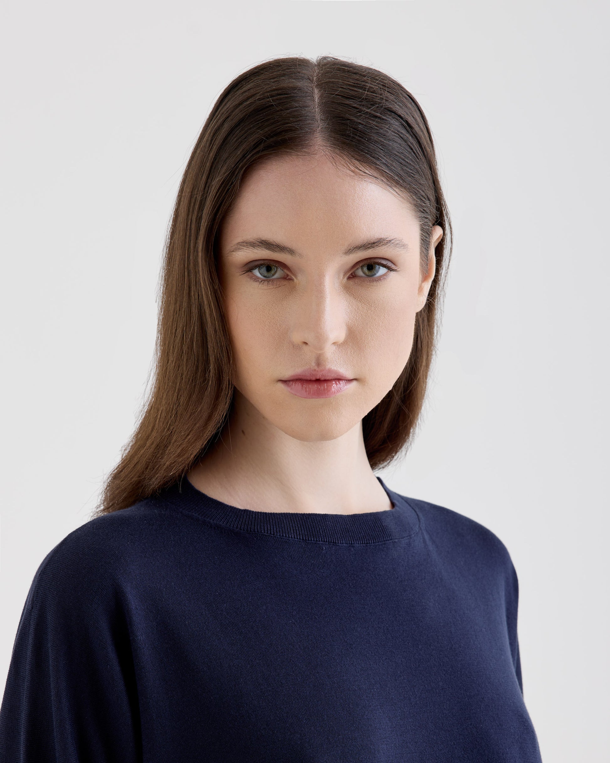 Girocollo maxi Navy | Filippo De Laurentiis