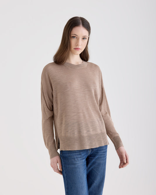 Crewneck TAUPE | Filippo De Laurentiis