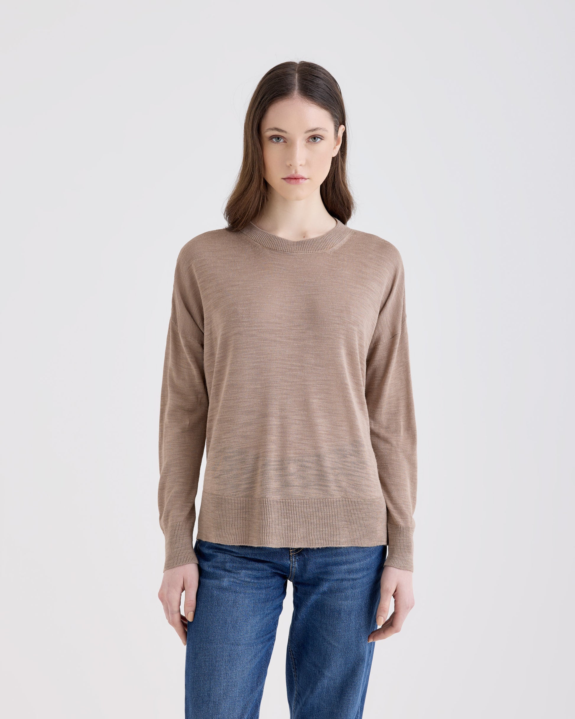 Crewneck TAUPE | Filippo De Laurentiis