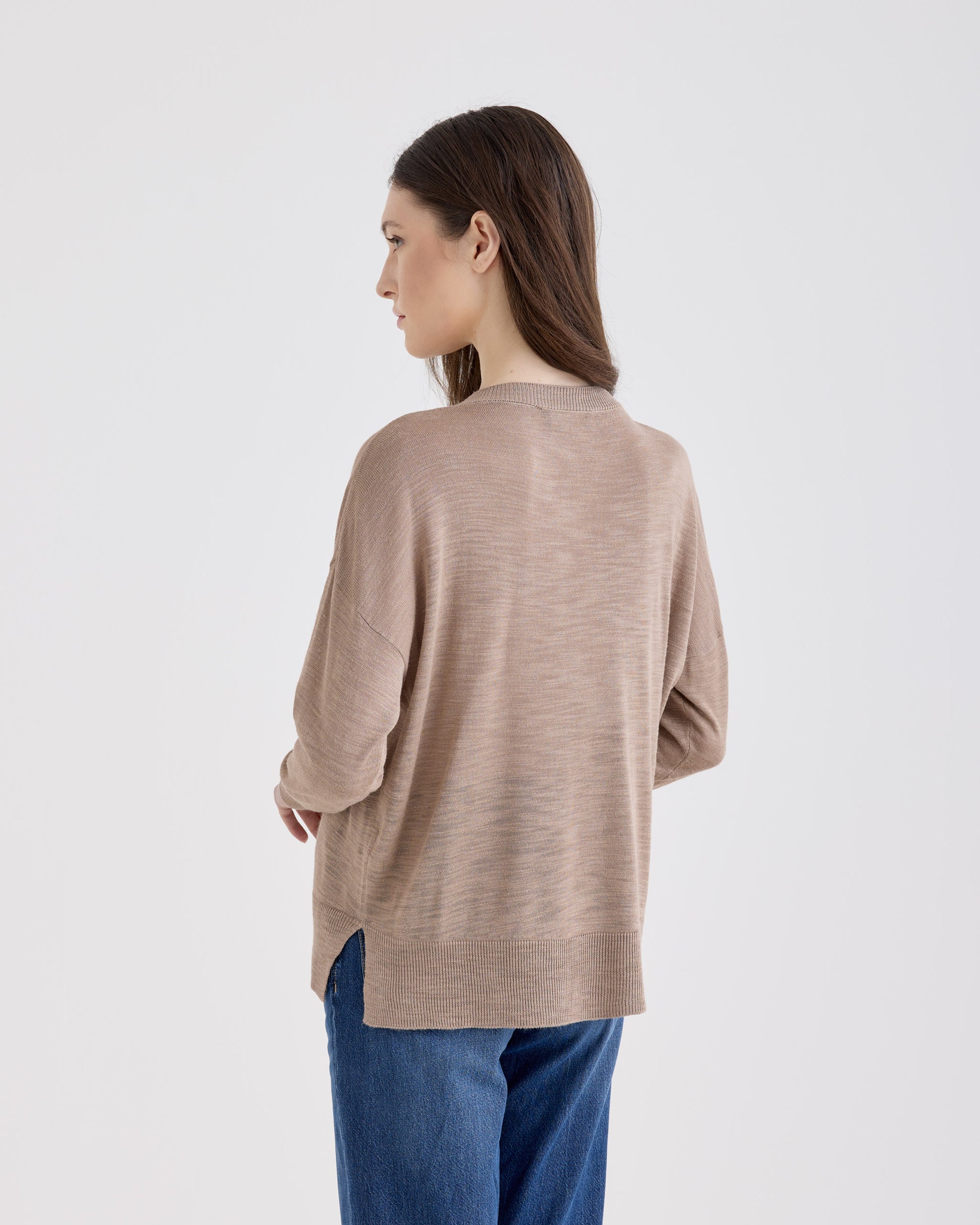 Crewneck TAUPE | Filippo De Laurentiis