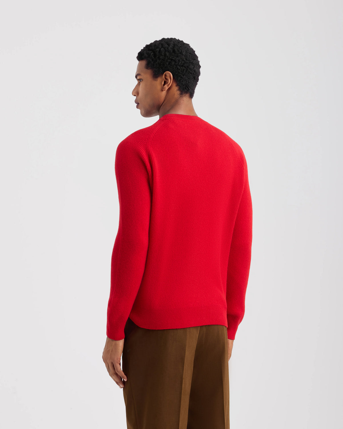 Girocollo manica lunga raglan Rosso | Filippo De Laurentiis