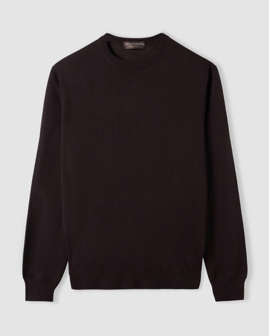 Crewneck sweater Brown | Filippo De Laurentiis