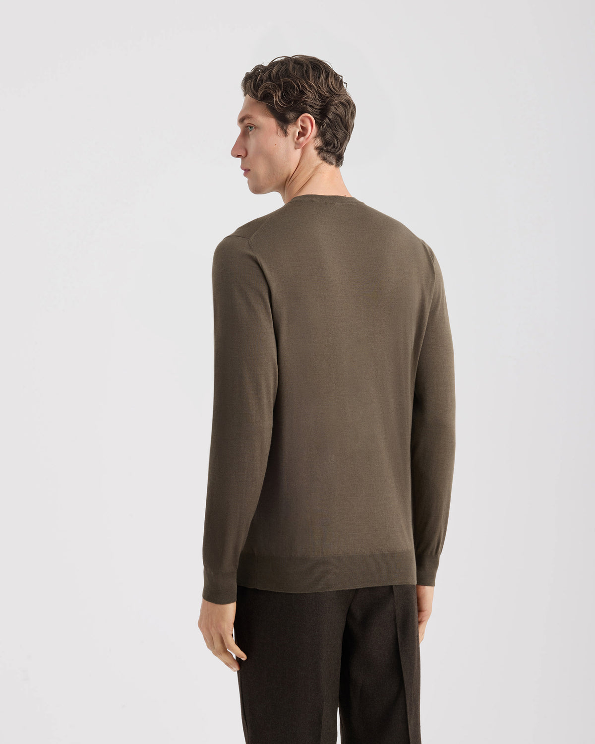Crewneck sweater Cocoa | Filippo De Laurentiis