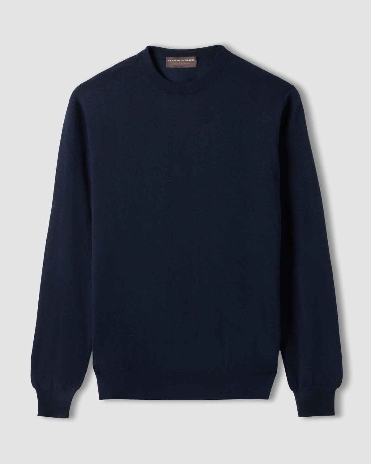 Crewneck sweater Navy blue | Filippo De Laurentiis