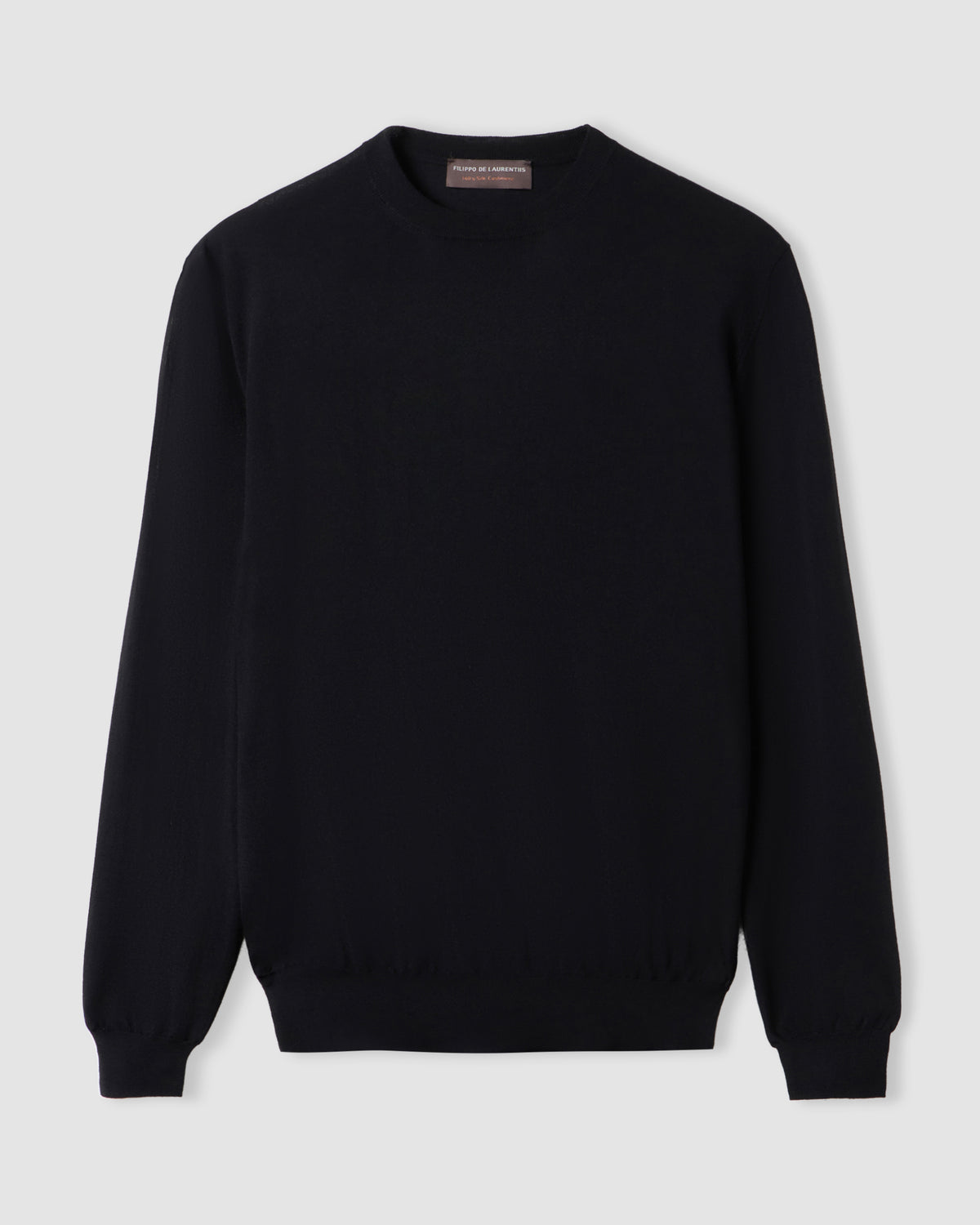 Crewneck sweater Black | Filippo De Laurentiis