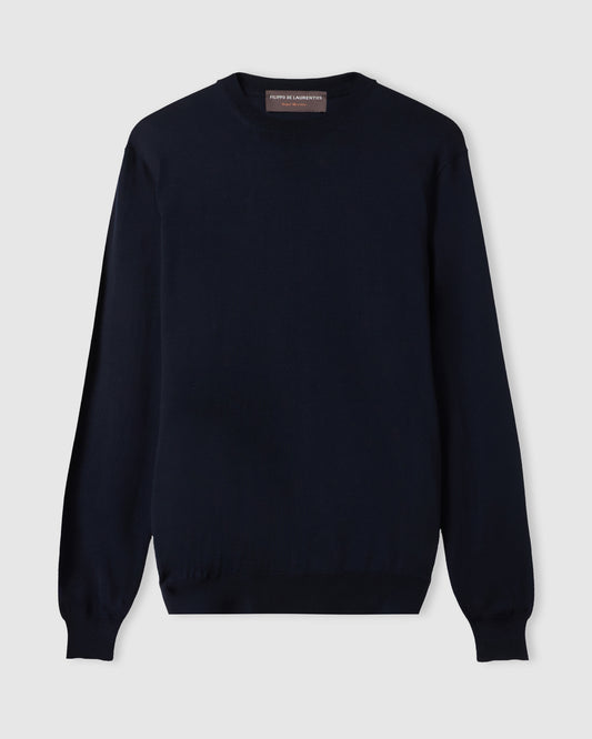 Girocollo Blu navy | Filippo De Laurentiis