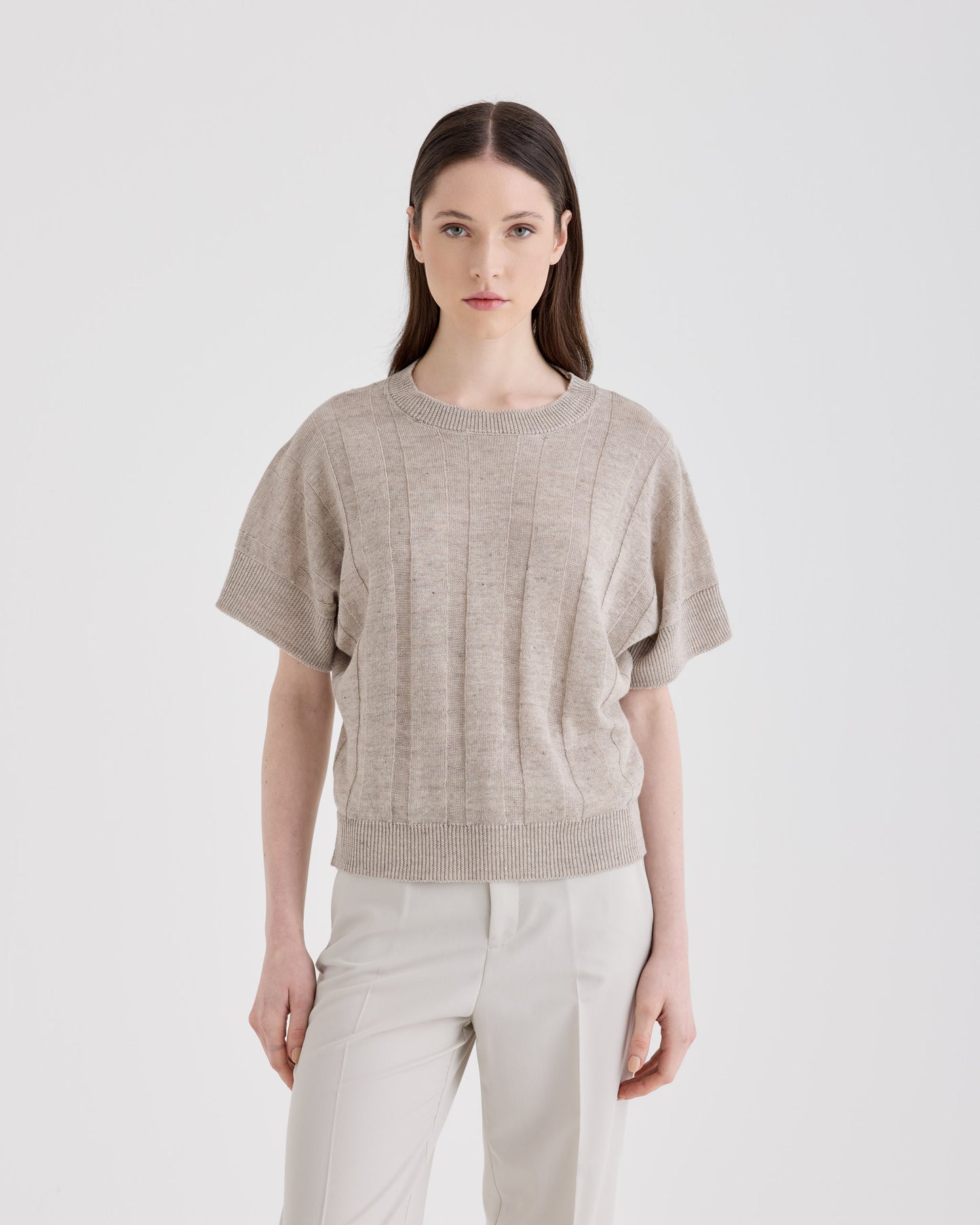 Sleevelees crewneck |242096|