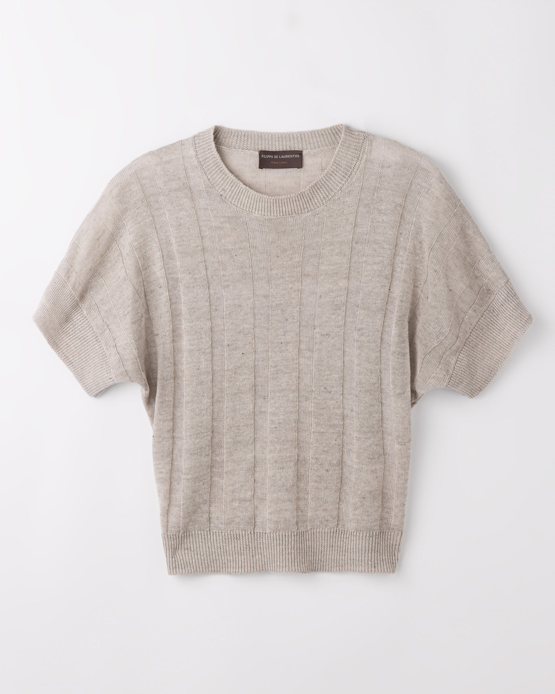 Sleevelees crewneck  LIGHT BEIGE | Filippo De Laurentiis