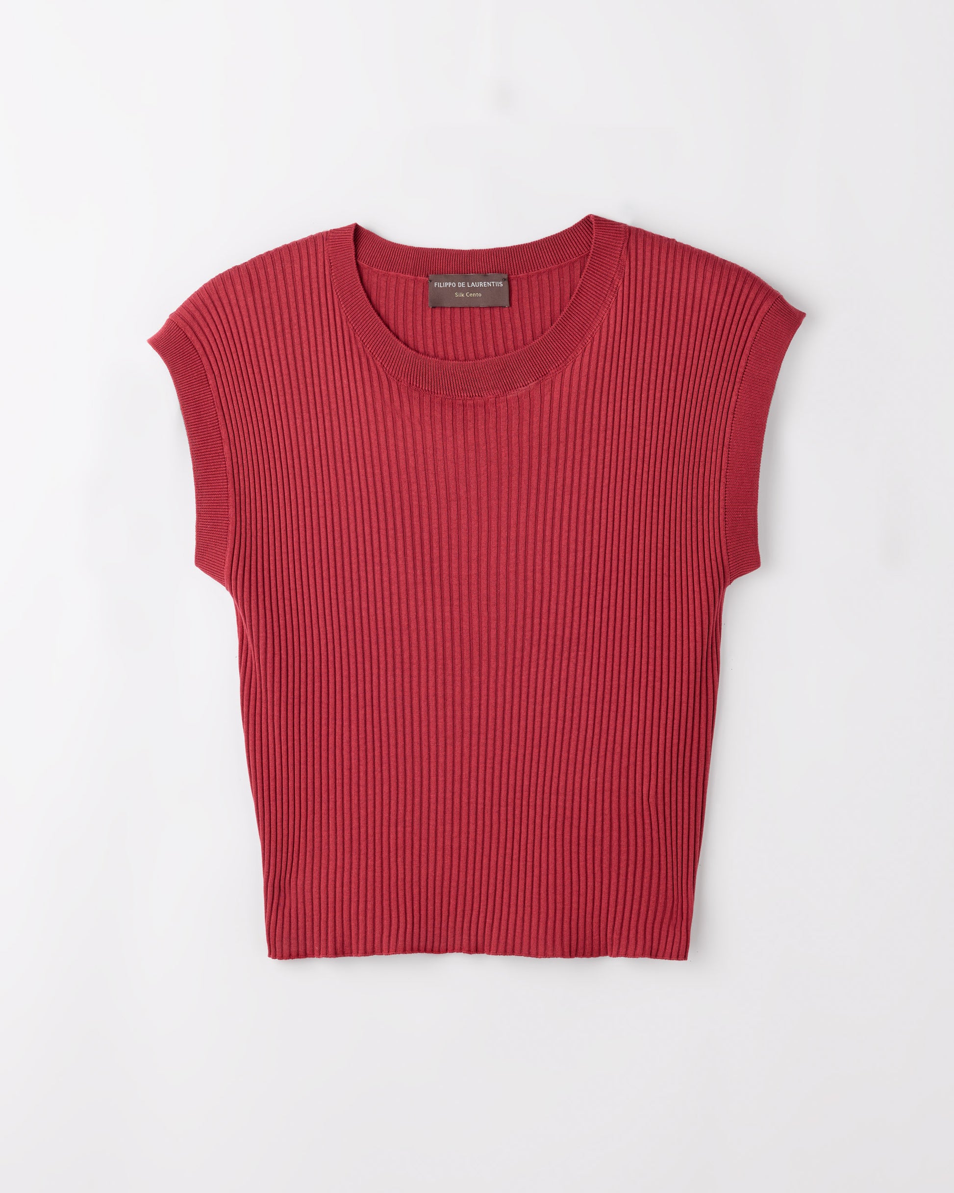 Sleevelees crewneck  RUBY | Filippo De Laurentiis