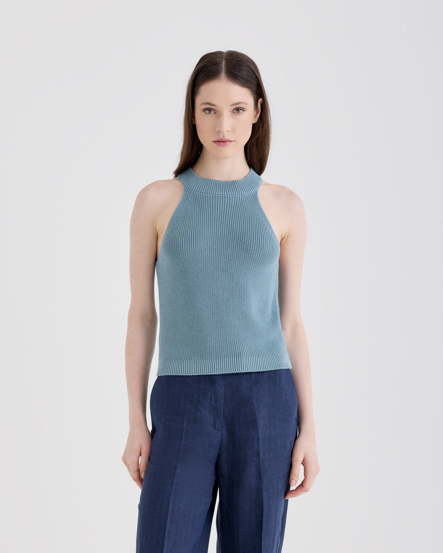 Sleevelees crewneck |242207|