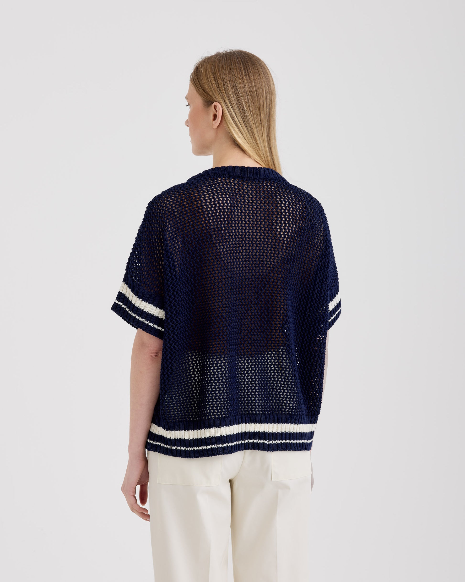 Crewneck CHALK OVERSEAS | Filippo De Laurentiis