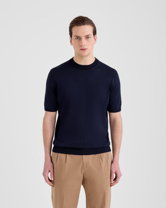 Girocollo Navy | Filippo De Laurentiis