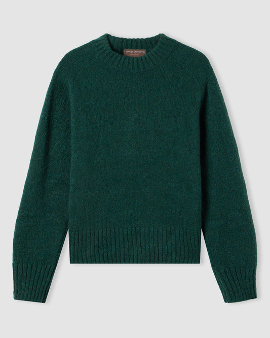 Girocollo manica martello Verde Bottiglia | Filippo De Laurentiis