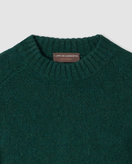 Girocollo manica martello Verde Bottiglia | Filippo De Laurentiis