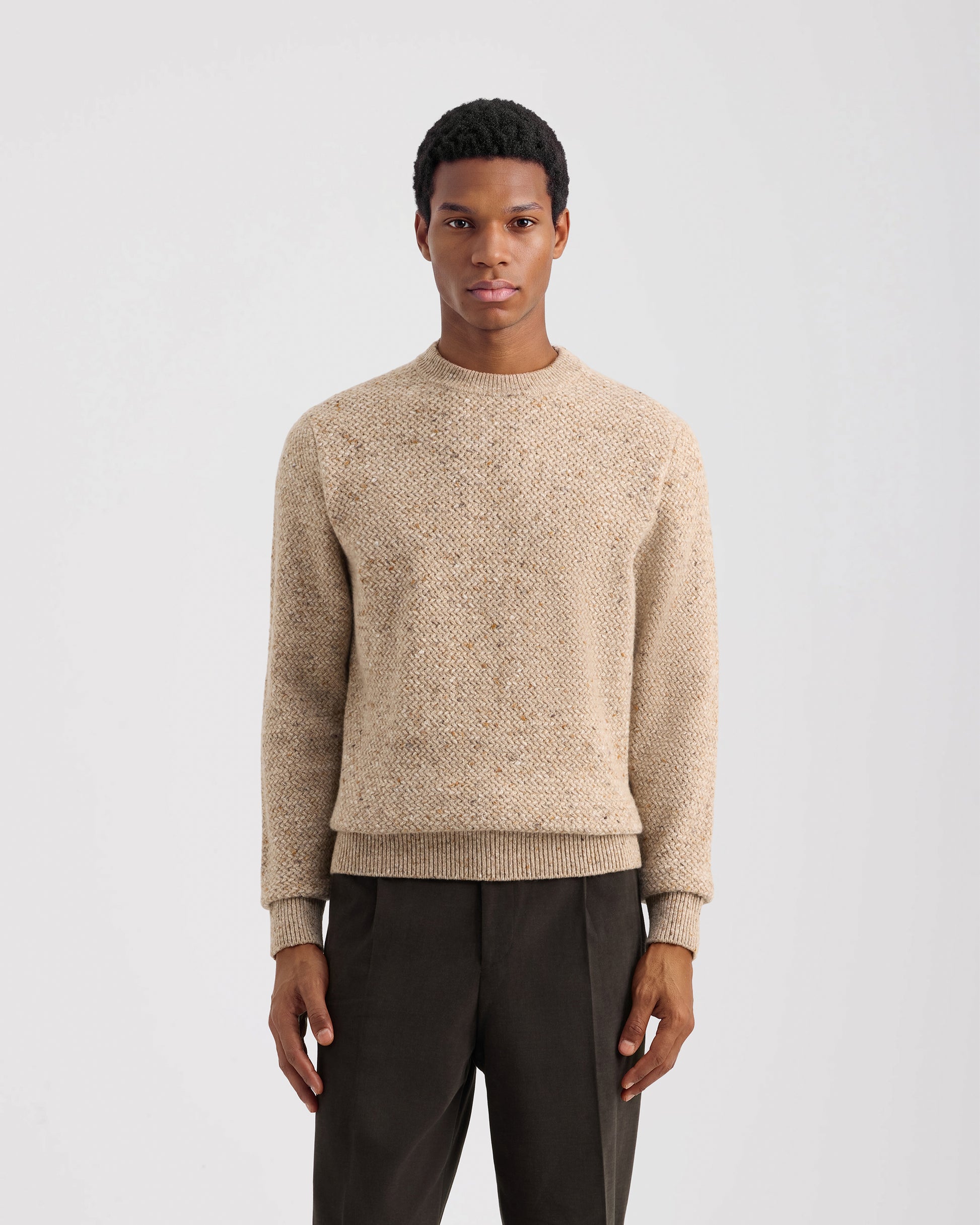 Girocollo manica lunga Beige | Filippo De Laurentiis